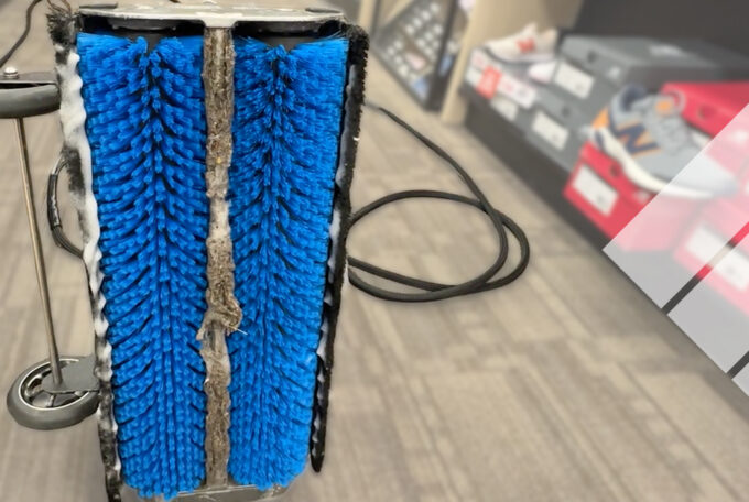 Mechanical Entrainment in Textile Floor Covering Cleaning